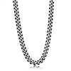 Stainless Steel 10.5mm Cuban Chain Necklace - Brushed & Black IP Plated