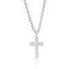 Stainless Steel Polished Cross Necklace