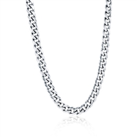 Stainless Steel 7mm Cuban Chain Necklace