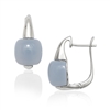 Sterling Silver Blue Chalcedony Earrings