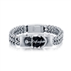 Stainless Steel Anchor ID Franco Chain Bracelet