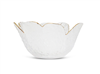 Flower Shaped Bowl With Gold Rim Medium - 5.5"D x 2.75"H