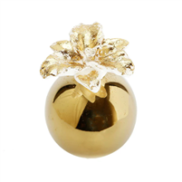 Polished Gold Sphere Shaped Diffuser, "Iris & Rose"