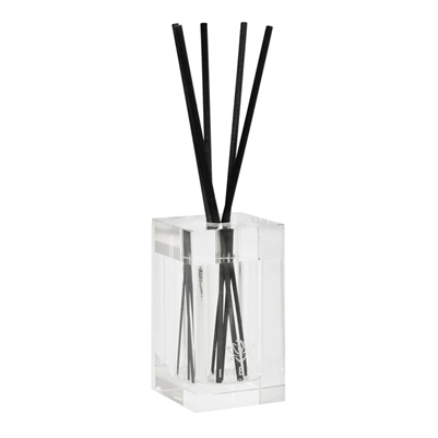 Clear Square Reed Diffuser - "English Pear & Freesia" Scent