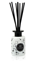 White Reed Diffuser With Blake Spotted Design, "Zen Tea" Scent