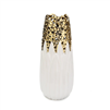 White Porcelain Vase Gold Design