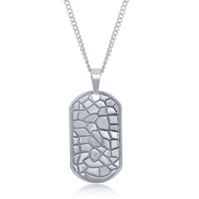 Stainless Steel Designed Dog Tag W/Chain