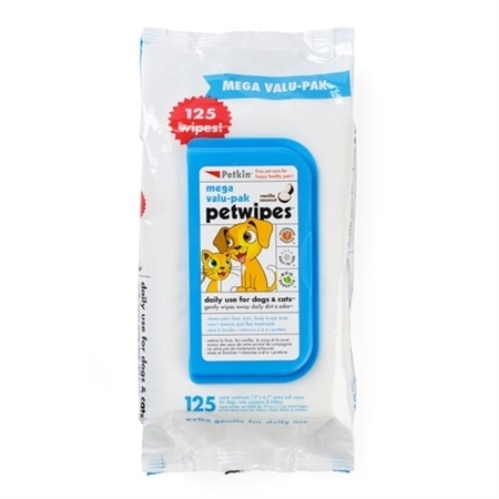 Pet Wipes Mega-Value Pack - 125ct