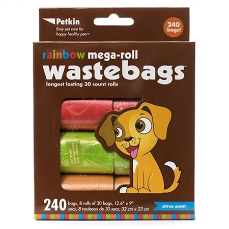 Rainbow Mega-Roll WasteBags (240 bags)