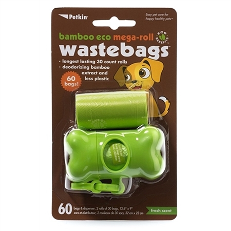 Bamboo Eco Mega-Roll WasteBags (60 bags)