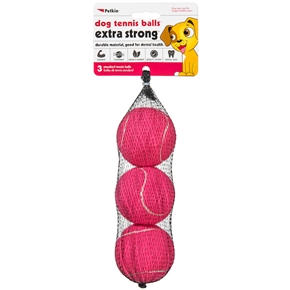 Dog Tennis Balls Extra Strong - Pink
