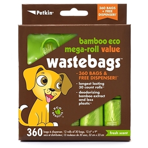 Bamboo Eco Mega-Roll Value WasteBags