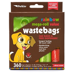 Rainbow Mega-Roll Value WasteBags