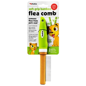 Soft-Grip Bamboo Flea Comb