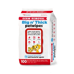 Germ Removal Big n' Thick Petwipes (100ct)