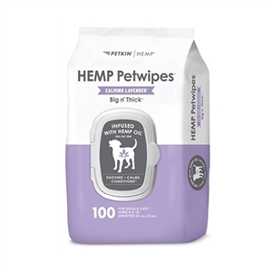 HEMP Petwipes Big n' Thick - Calming Lavender (100ct)