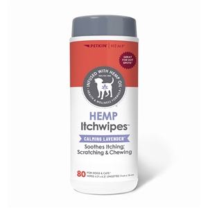 Hemp Itchwipes Calming Lavender (80 sheets)