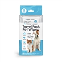 Travel Pack Pet Wipes Vanilla Scent (8 Mini Packs of 8 ct Wipes/64 total ct)