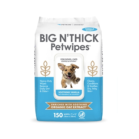 BIG Nâ€™ THICK Petwipes Vanilla Scent (150 Count)