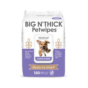 BIG N' THICK Petwipes Lavender Scent (150 Count)