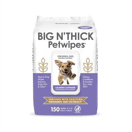 BIG N' THICK Petwipes Lavender Scent (150 Count)