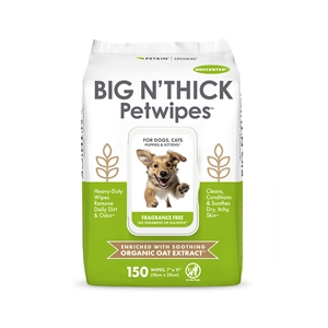 BIG N' THICK Petwipes Unscented (150 Count)