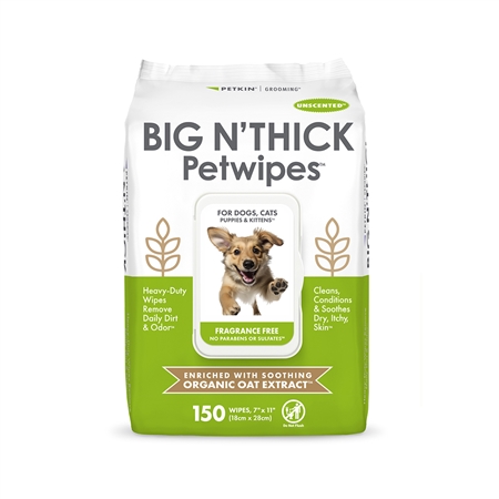 BIG N' THICK Petwipes Unscented (150 Count)