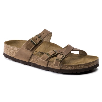 Birkenstock Franca Tobacco Brown Oiled Leather