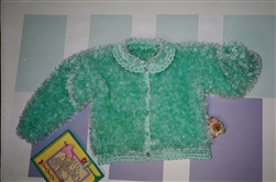 Child's Mustachio Lace Trim Cardigan Pattern