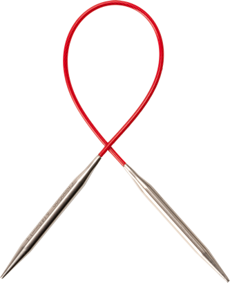 ChiaoGoo Knit Red Lace Fixed Circular Knitting Needles Size 2 40