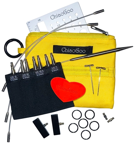 Chiaogoo Twist Yellow Shorties Needle Set