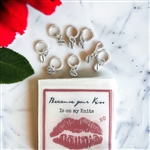 "Because Your Kiss" Stitch Marker Pack