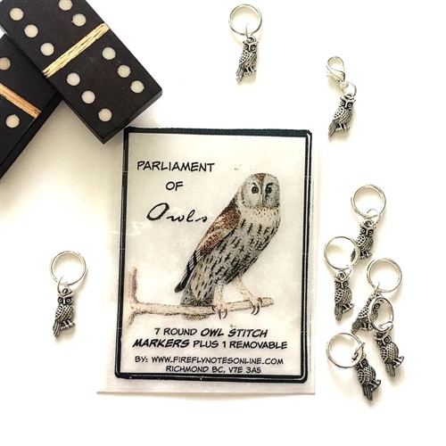 Owl Stitch markers by Firefly