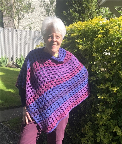 2023 LYS Crochet Pattern - Open & Closed Poncho/Scarf