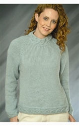 Top Down Ladies Pullover Sweater FREE Pattern