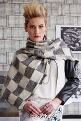 Reversible Ikat Wrap/Scarf - Vogue Knitting Magazine, Early Fall 2014
