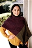 TY 6401 M Cool Merino Shadow Zig Zag Poncho