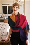 6701A Cardiff Classic Cashmere Diagonal Ridged Wrap