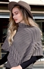 TSY Merino 8 Cabled Poncho