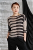 Striped Drop Stitch Pullover