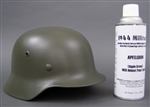 German WWII Apple Green M35 Helmet Spray Paint
