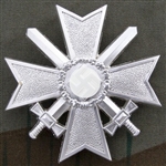 War Merits Cross With Swords Pin Back