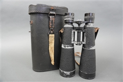 Post War Hensoldt Wetzlar 8x56 Nacht-Dialyt Binoculars With Case Made From Wartime Parts