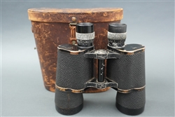 Original German WWII 7x50 Binoculars (Dienstglas) Marked "beh" (Ernst Leitz)