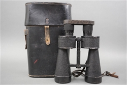 Original German WWII Kriegsmarine Ernst Leitz 7x50 beh Binoculars With Original Case