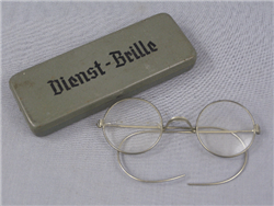 Original German WWII Dienst Brille (Service Glasses) With Case