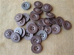 Original 15 mm Press Paper Shirt Buttons (Set of 30)