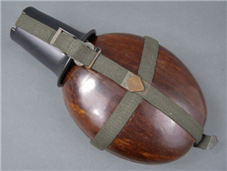 Original German WWII Tropical Pressed Wood Canteen HRE 43