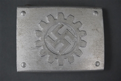 Rare Original Third Reich DAF Crank Catch Belt Buckle RZM M4/39 By Assmann