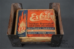 Original German WWII Esbit Stove With Original Fuel Box